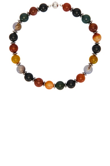 Julietta Mavis Necklace in Multi - Orange,Green. a