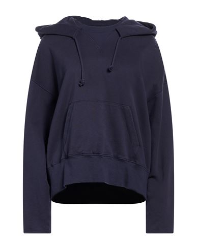 Woman Sweatshirt Blue Size S Cotton