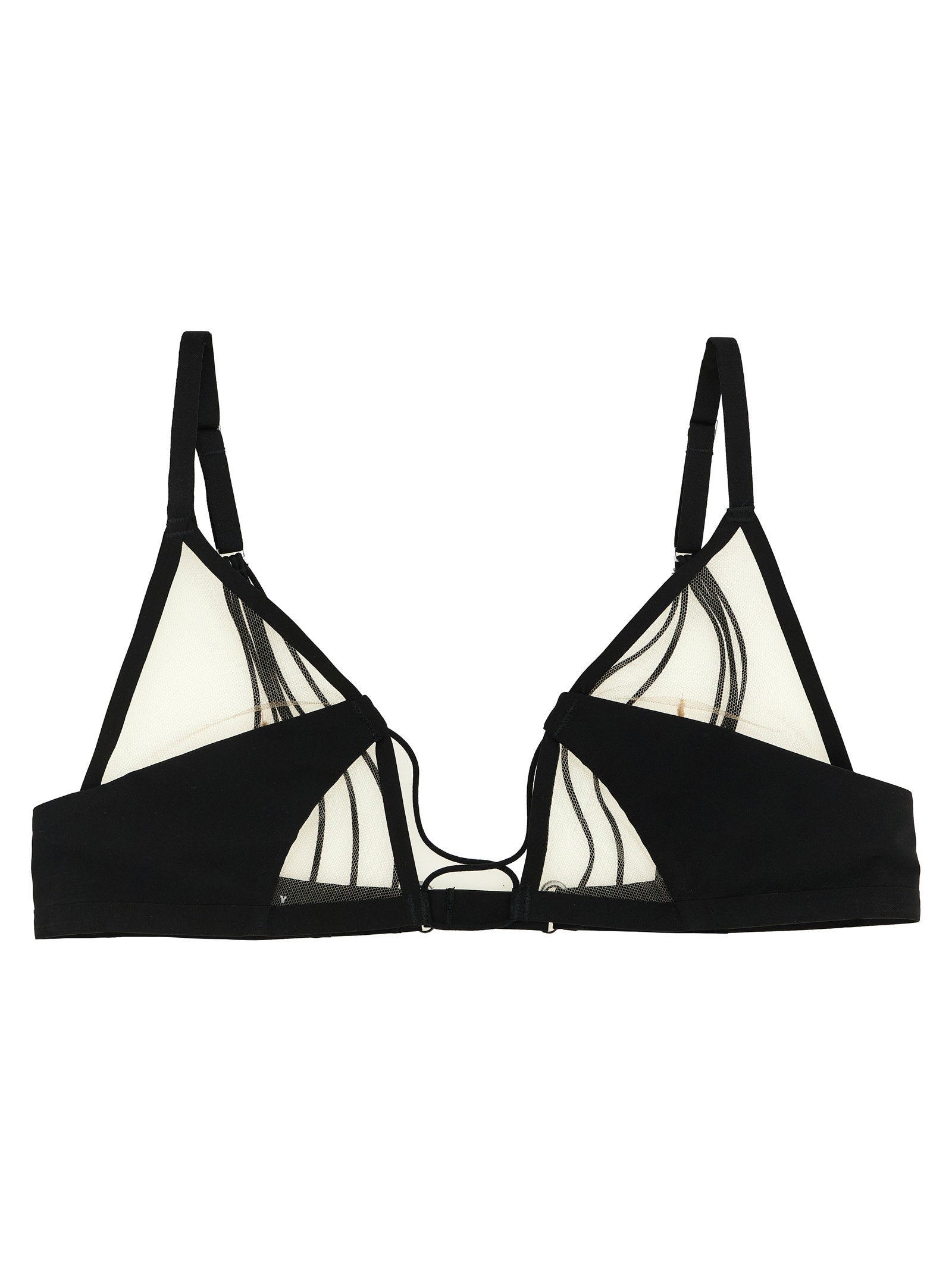 Raw District Triangle Bra — Black