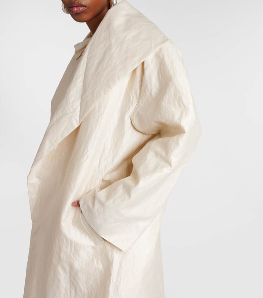 Sparkling cotton-blend coat
