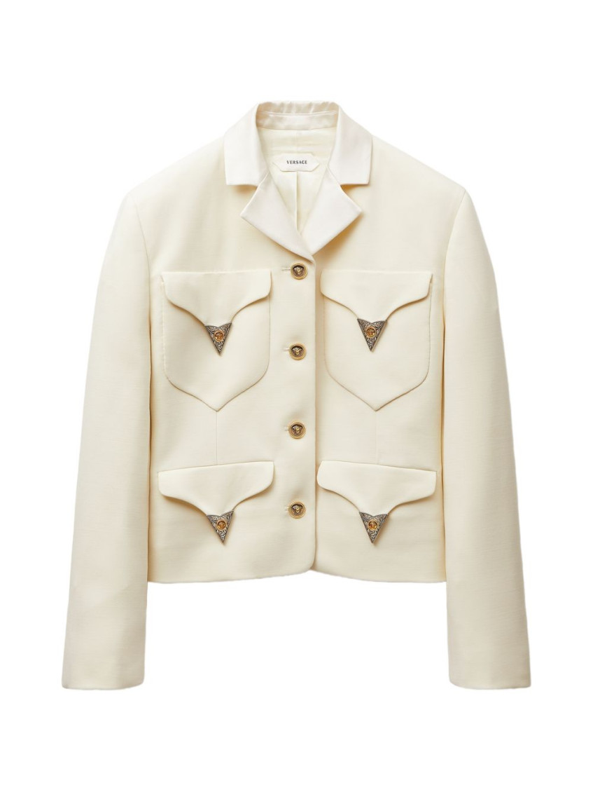 Versace - single breasted wool blazer slim fit