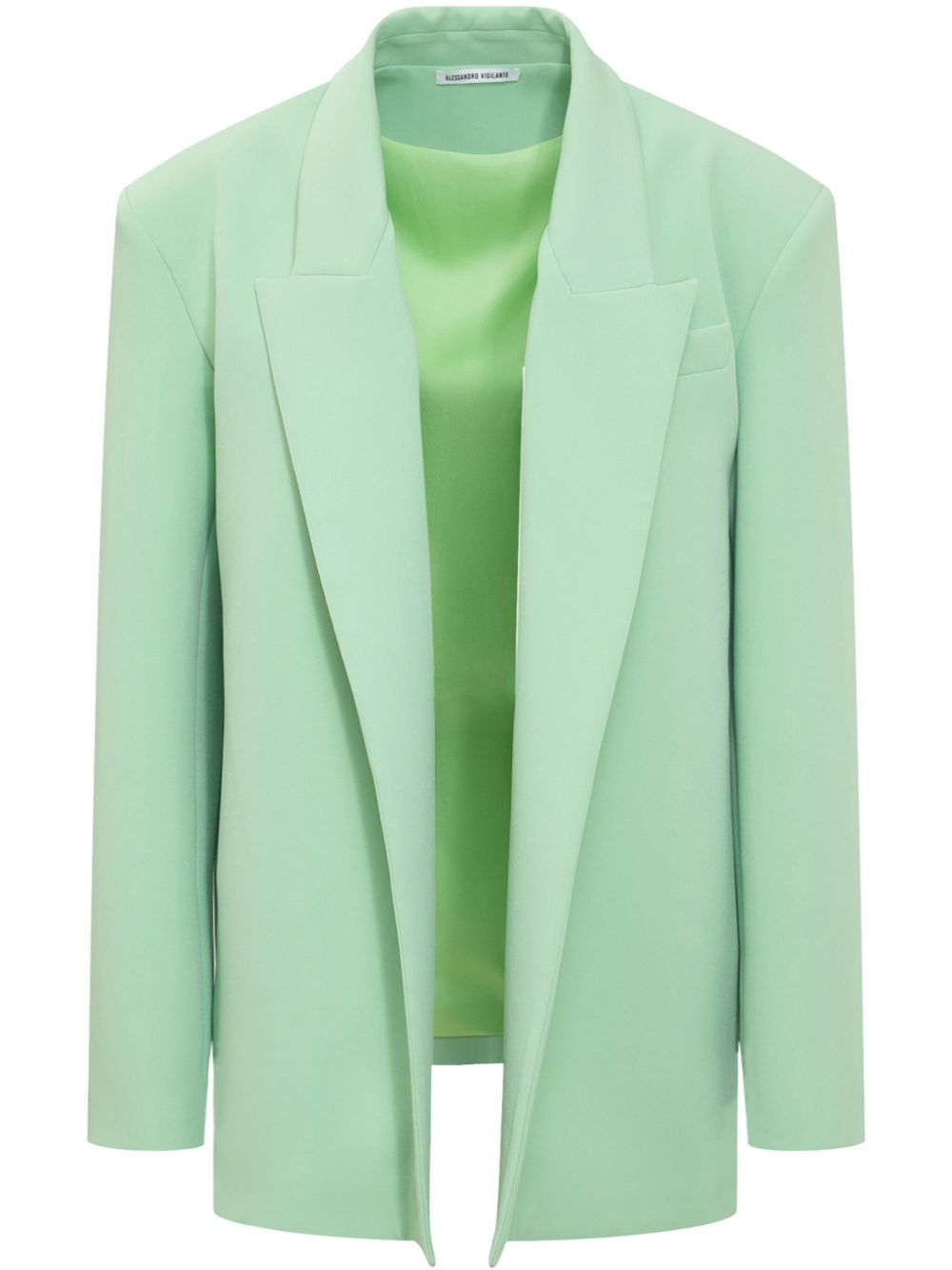 Open-front blazer - Green