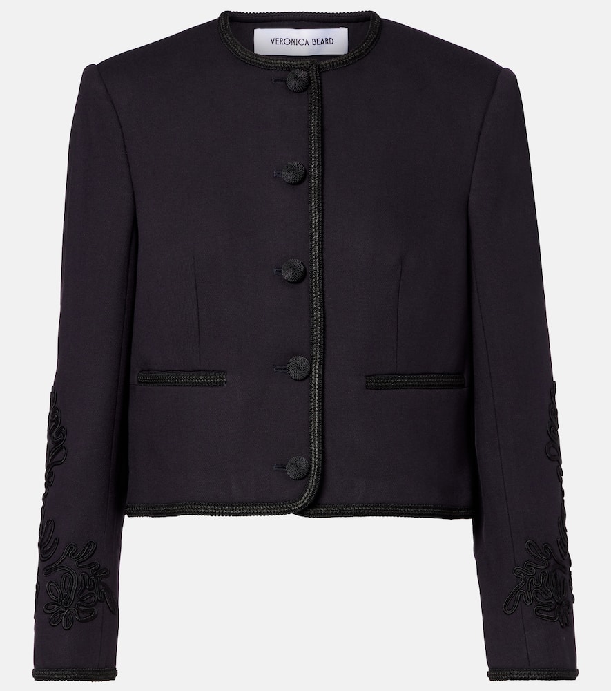 Latrell cropped embroidered jacket