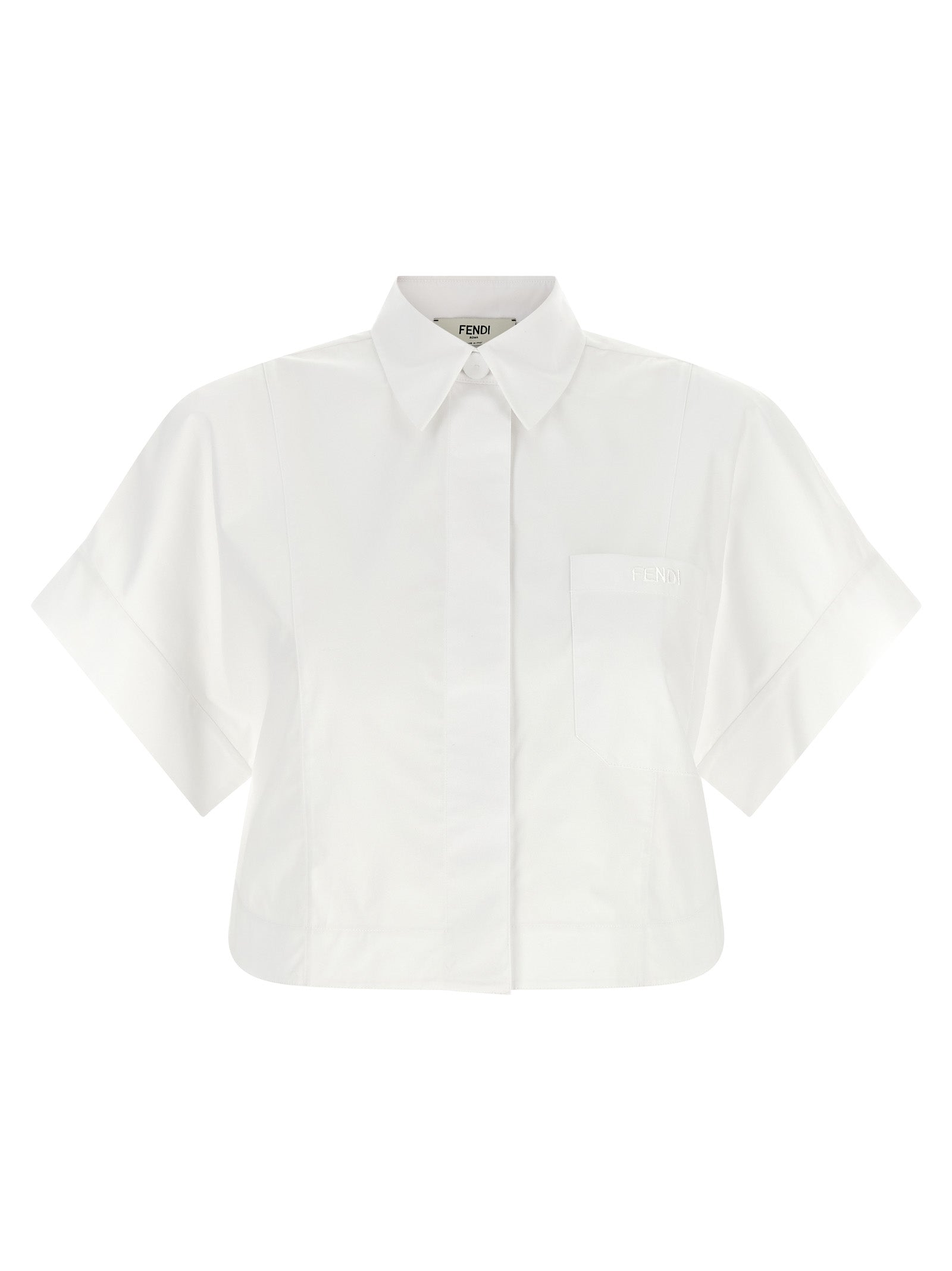 Cotton Poplin Blouse — White
