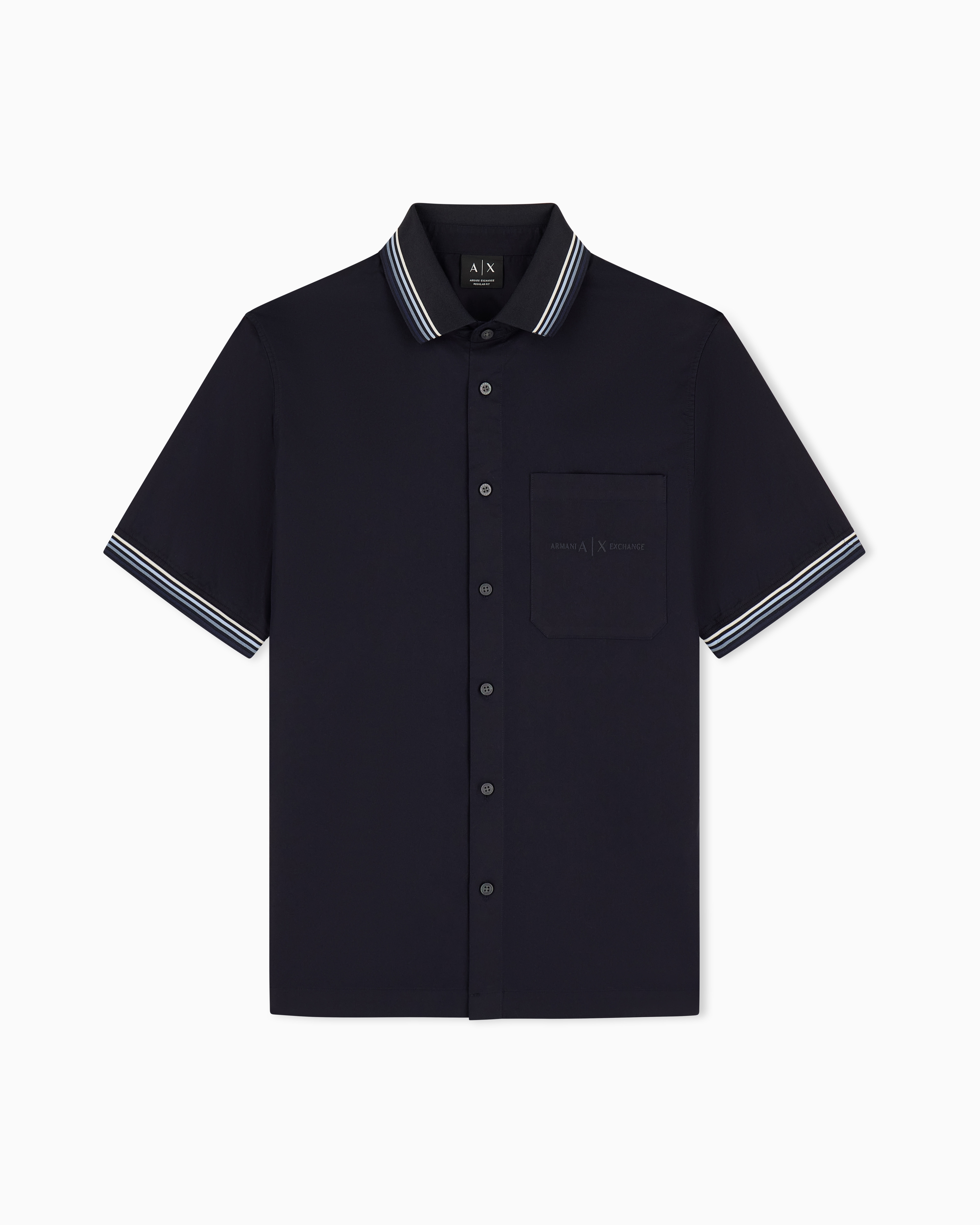 Casual Shirt in Cotton Twill with Delicate Texture