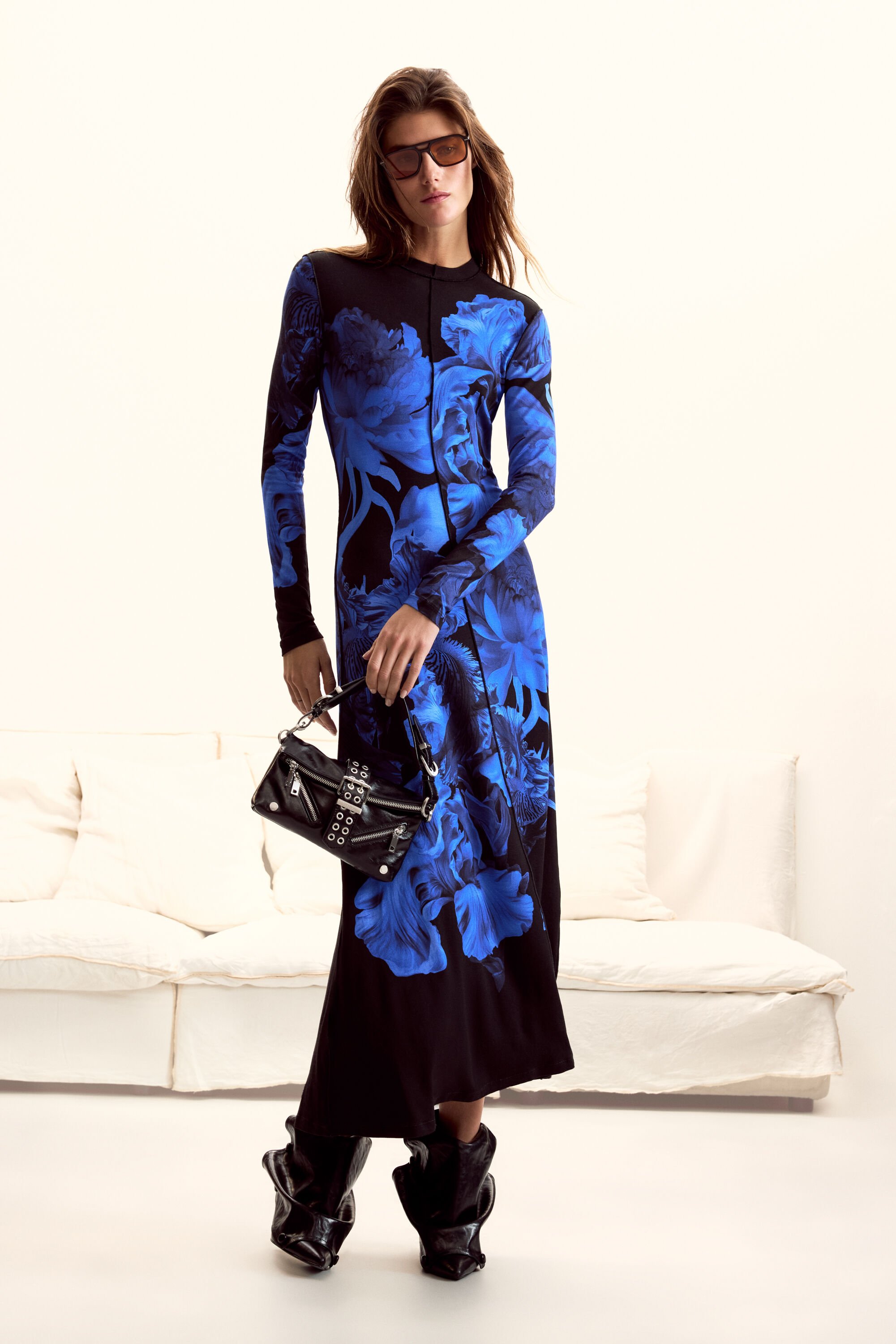 Long floral dress M. C. Lacroix