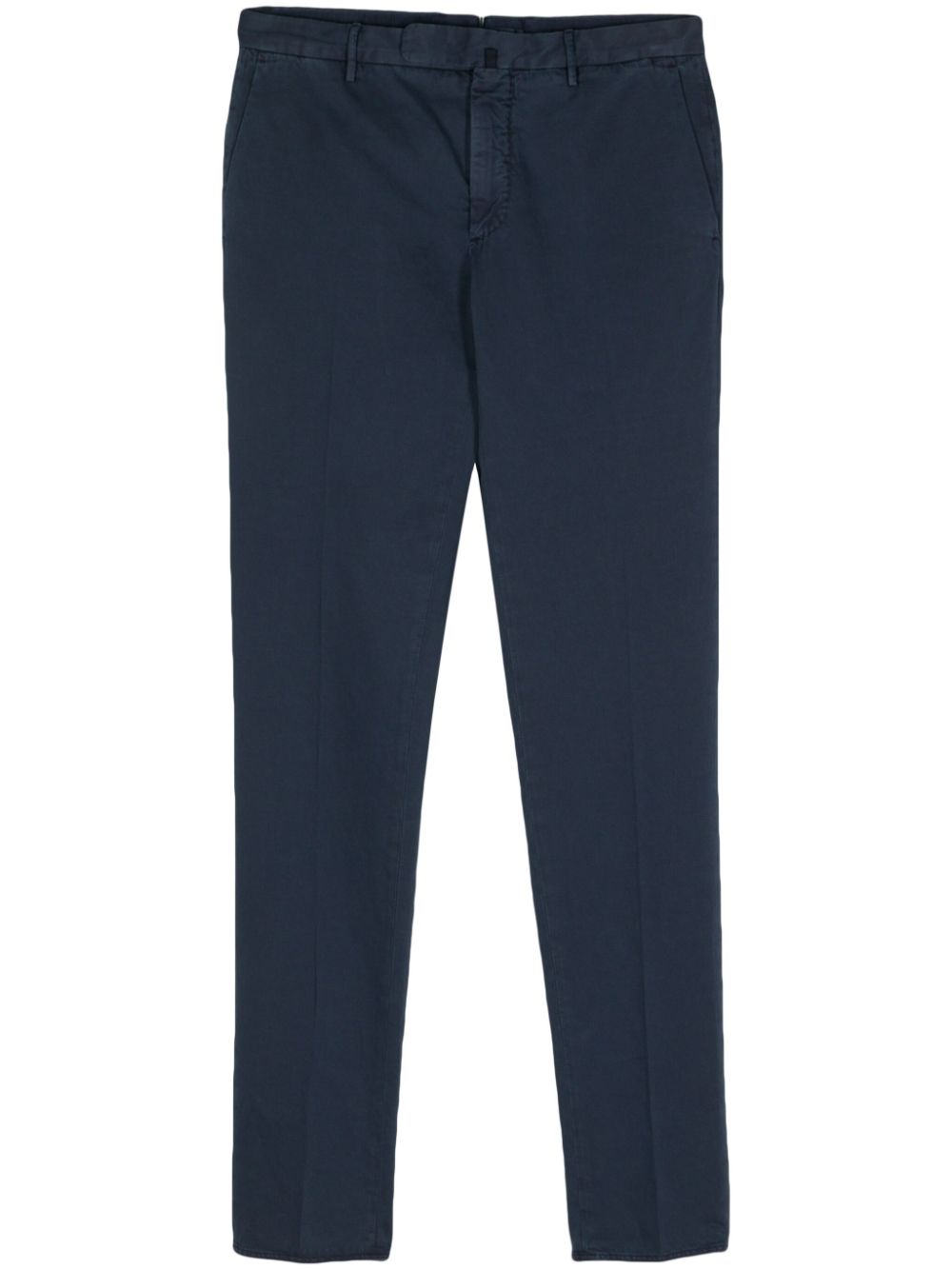 Twill tapered-leg trousers - Blue