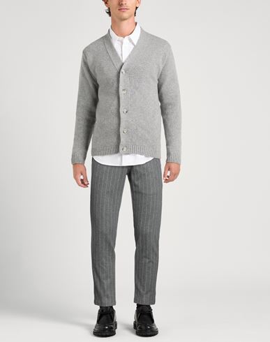Man Pants Grey Size 36 Virgin Wool, Viscose, Elastane