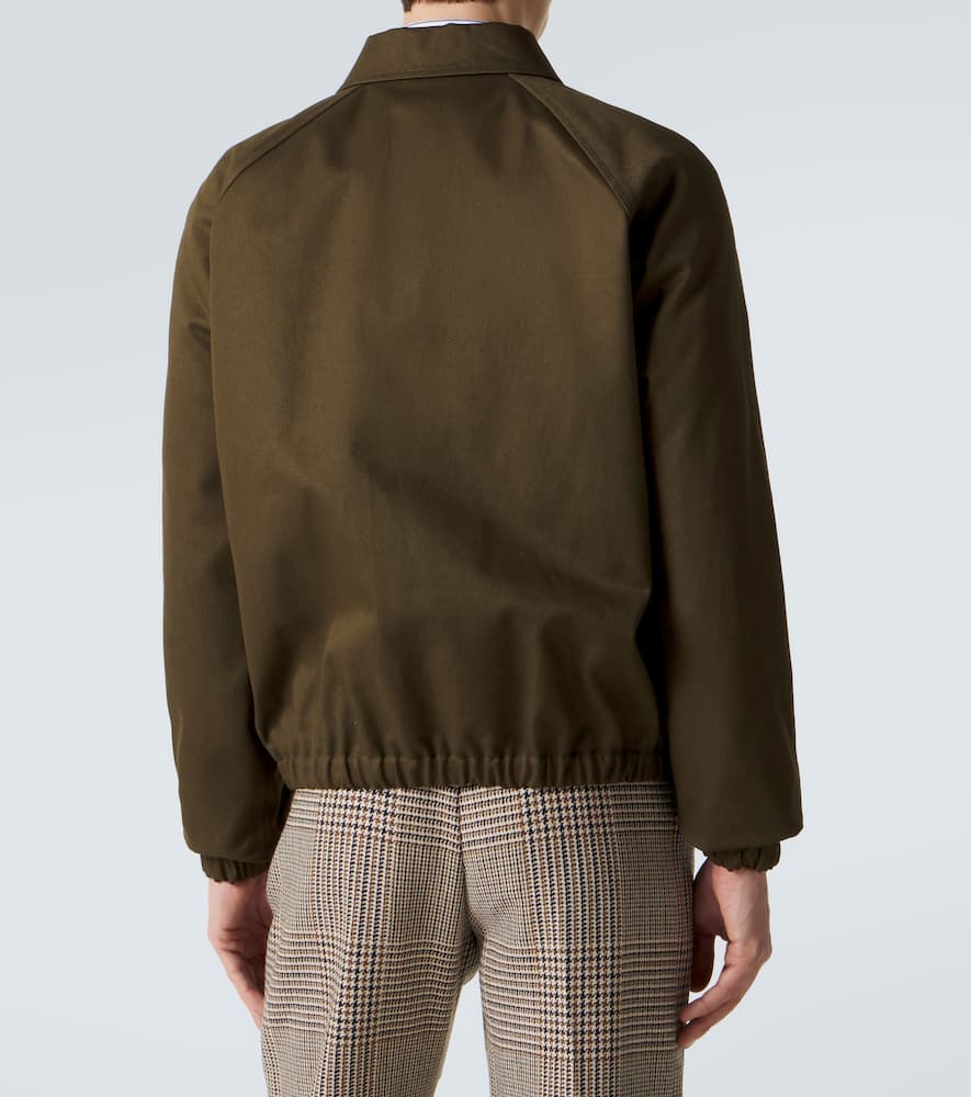 VGold cotton gabardine blouson jacket