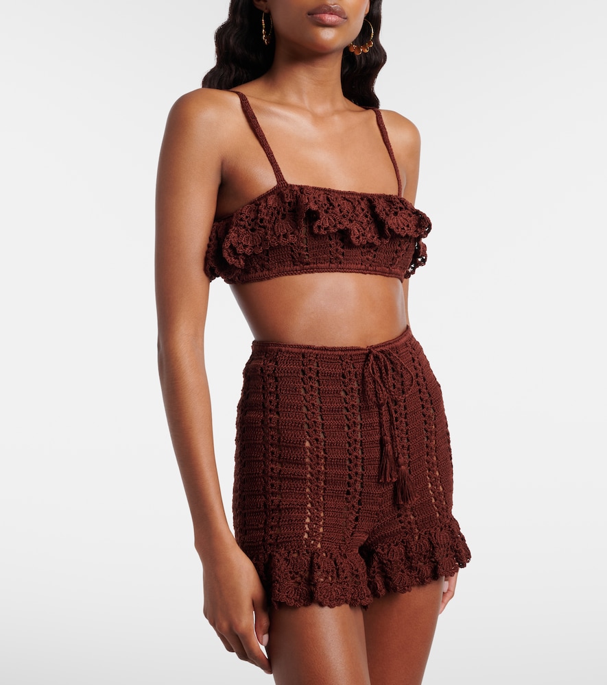 Crochet cotton bra top