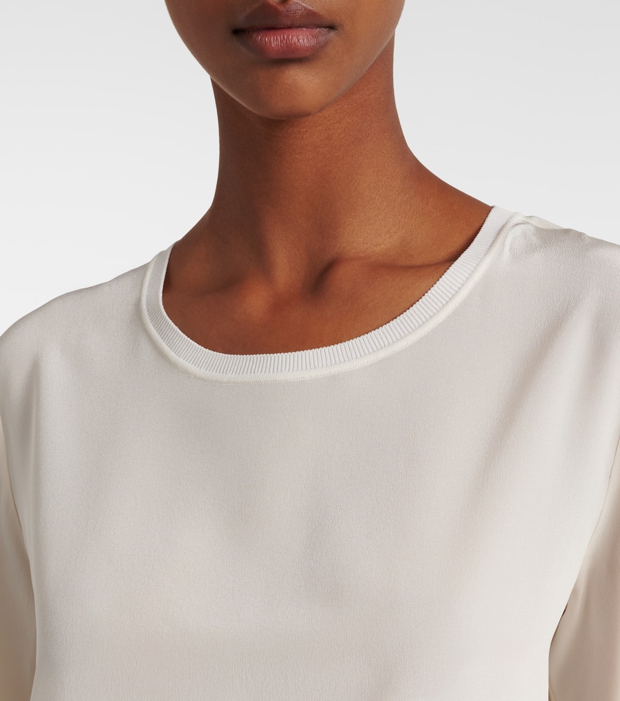 Rubin silk crêpe de soie T-shirt