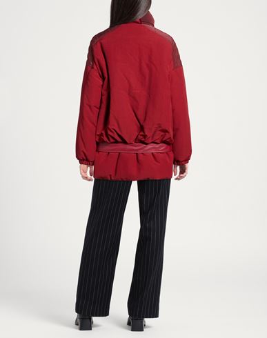 Woman Jacket Burgundy Size 0 Polyamide, Cotton