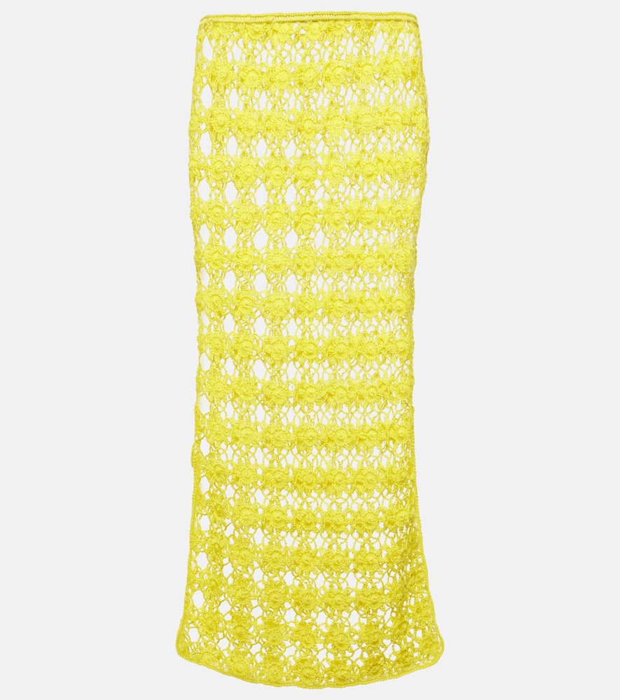 Bella crochet cotton maxi skirt
