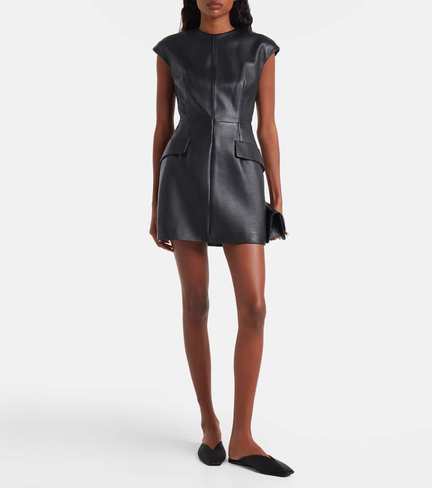 Terfrite leather minidress