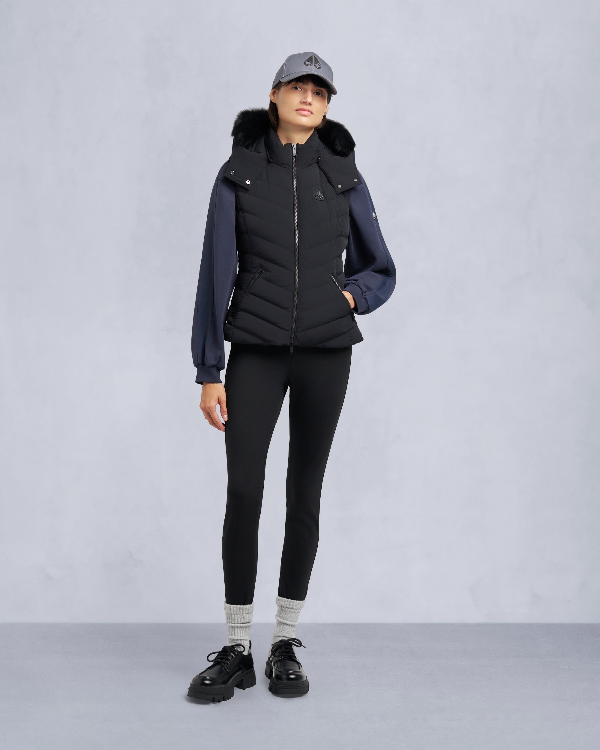 Moose Knuckles - Women's Elora Down Vest - Color: Black