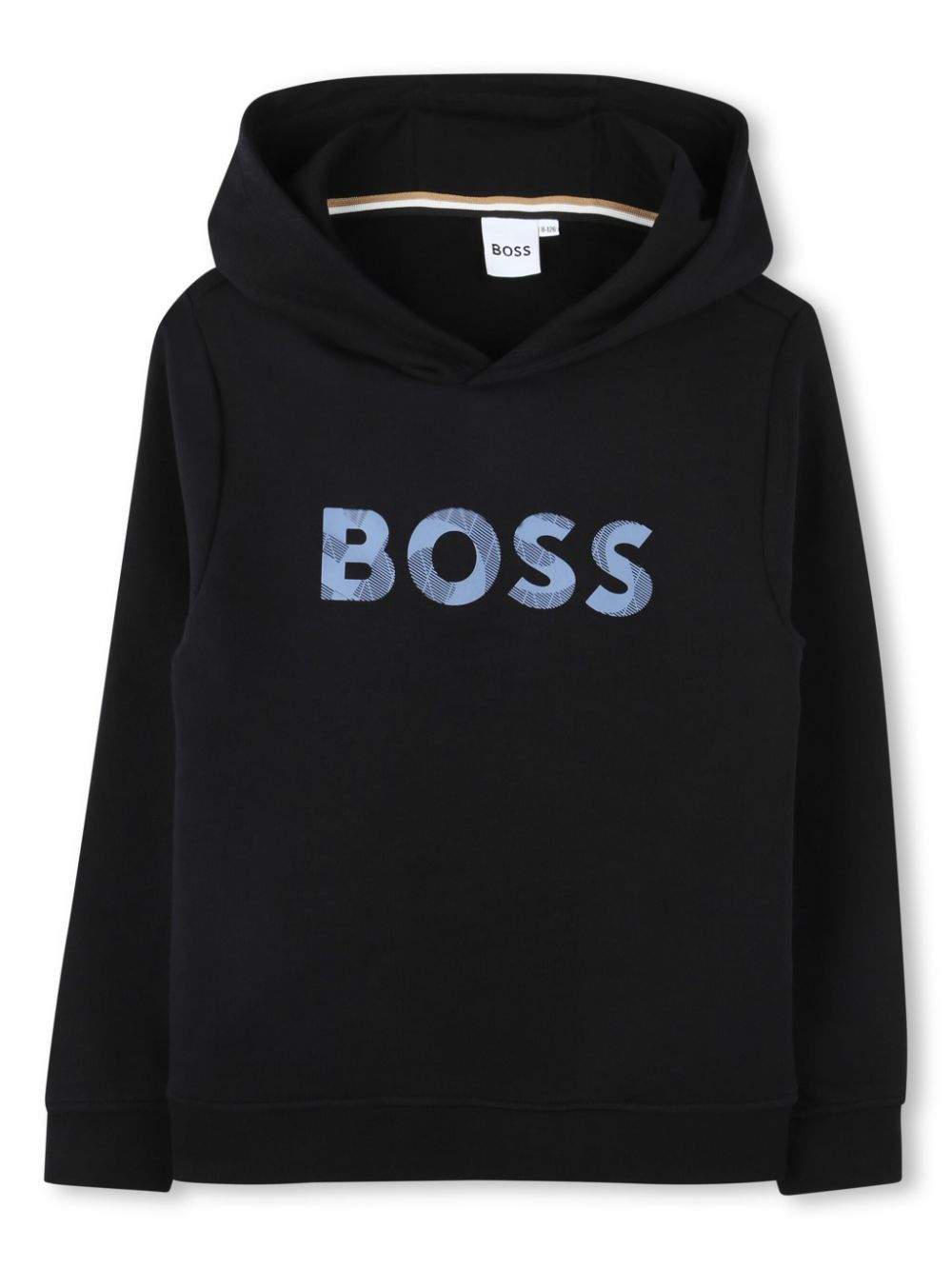 Logo-print hoodie - Black