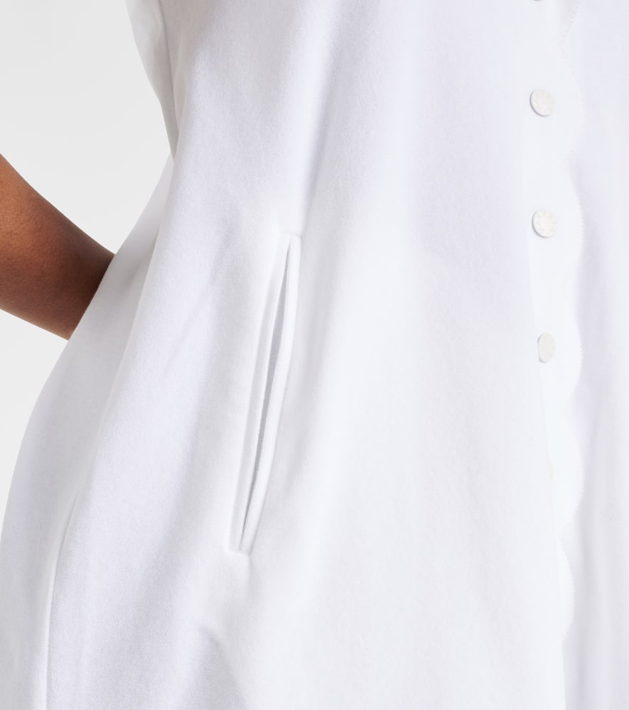 Marysia Scalloped cotton blend minidress