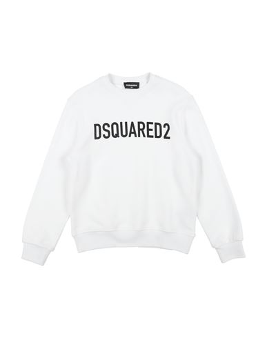 Kid Sweatshirt White Size 10 Cotton, Elastane