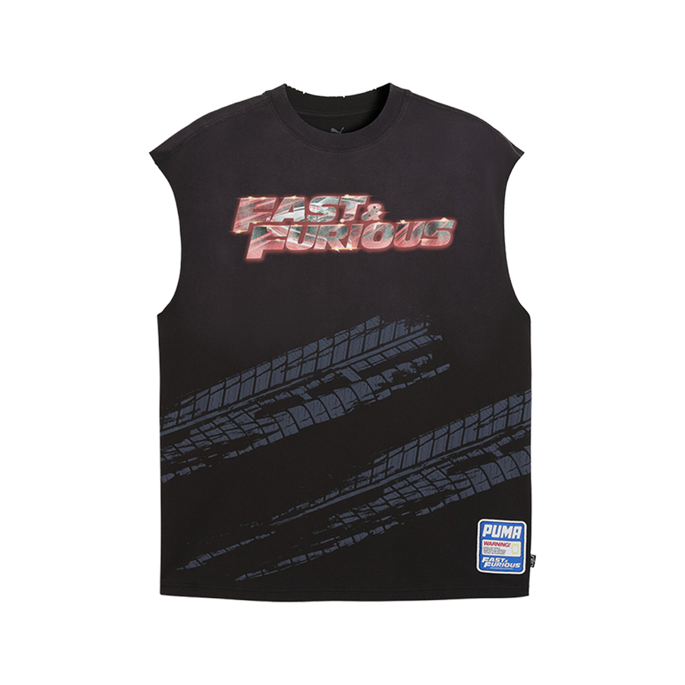 X FAST AND FURIOUS Crew Neck Sleeveless T-Shirt