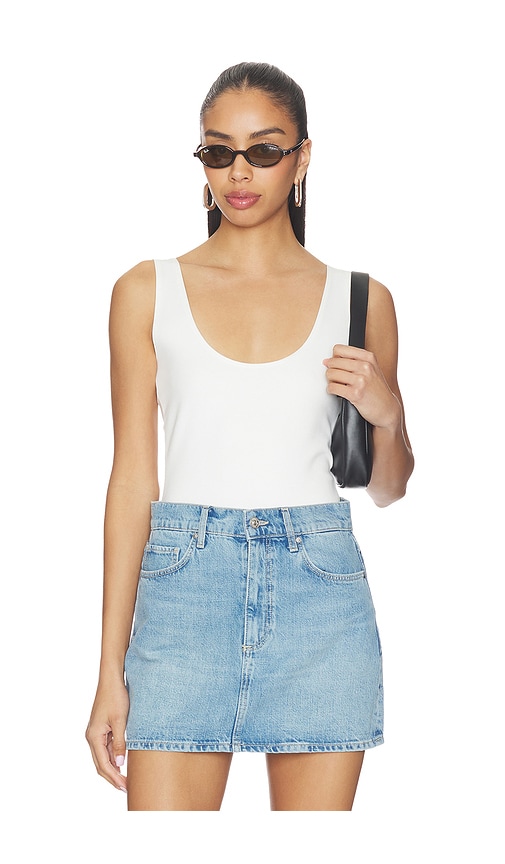 Artless Inez Scoop Tank in Cream. L. Also in XS, S