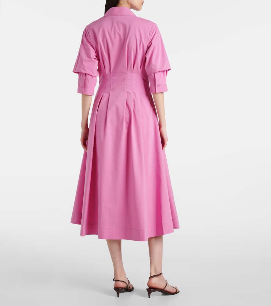 Jazz cotton-blend poplin shirt dress
