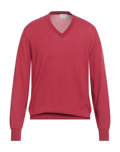 Man Sweater Brick Size 44 Cotton