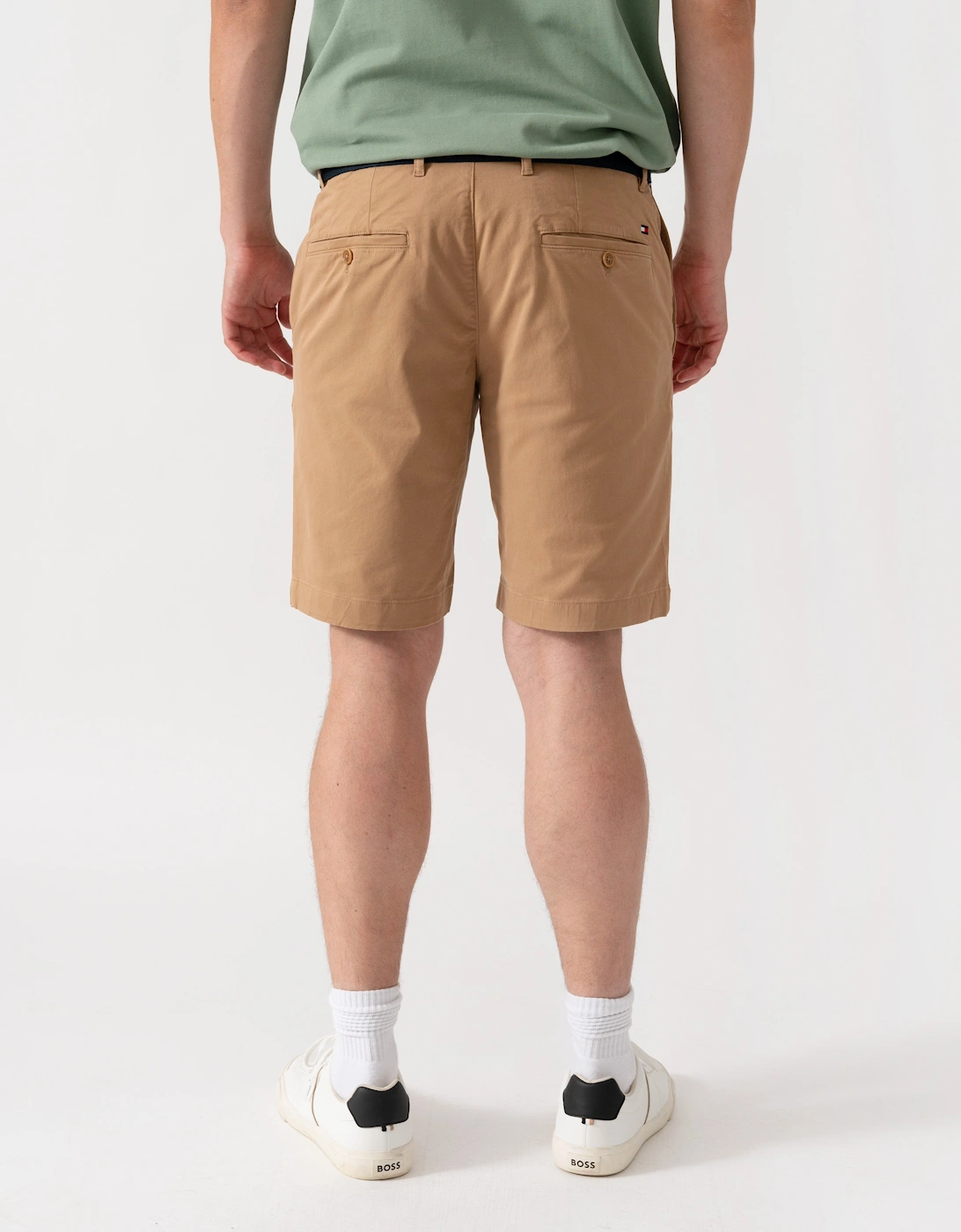 Men's Tommy Hilfiger Denton 9.5" Essential Mens Twill Shorts - Timeless Camel - Tan