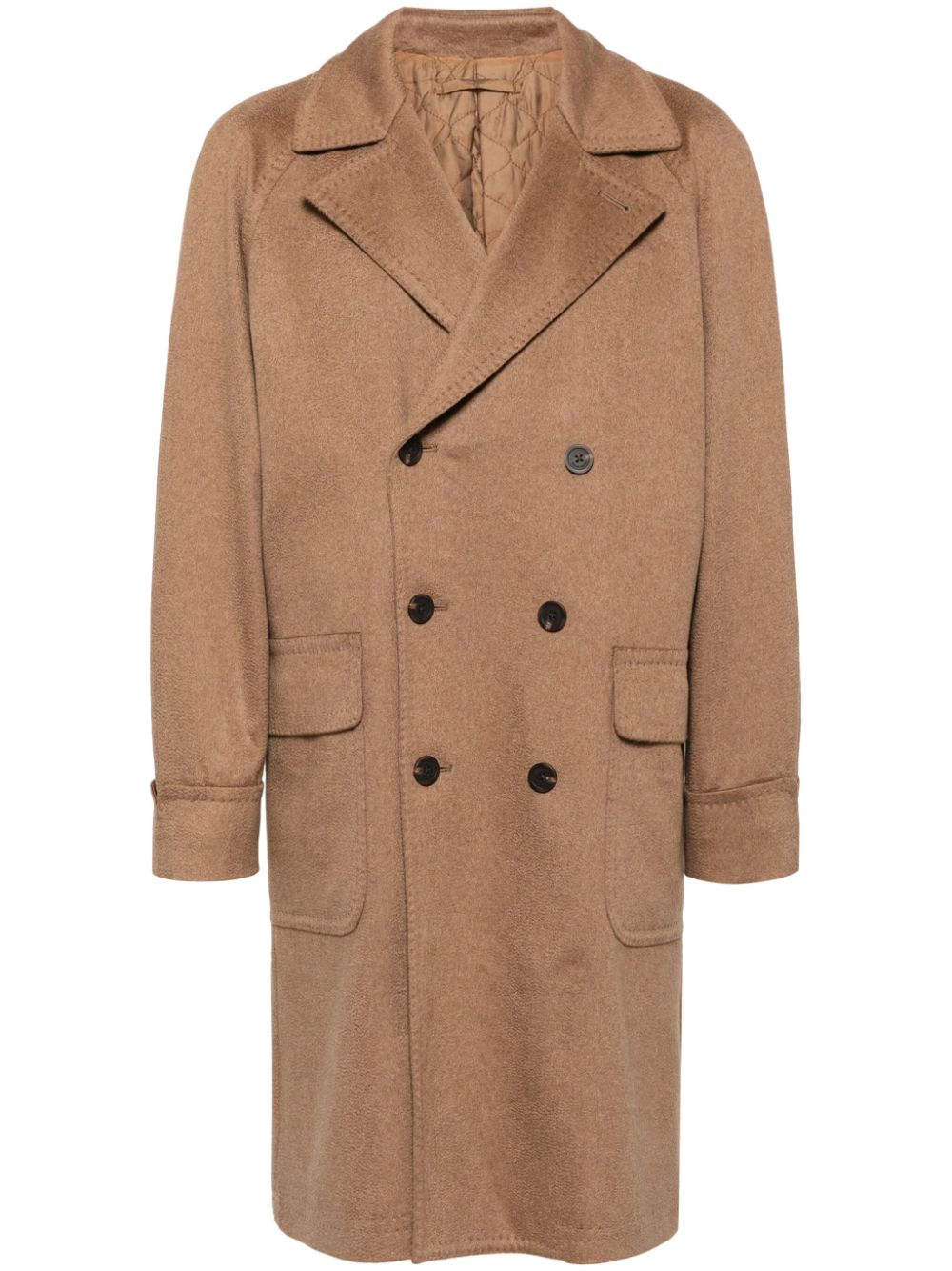 Double-breasted coat - Brown