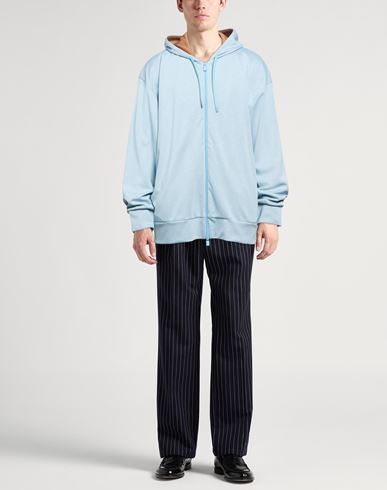 Man Sweatshirt Sky blue Size L Viscose