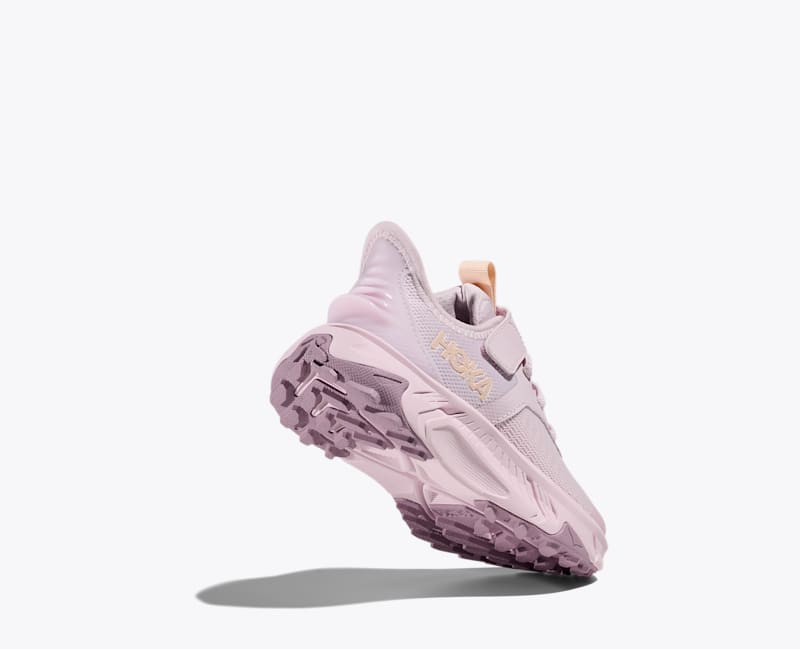 HOKA Transport Freedom Shoes in Lilac Cream/Tangerine Glow