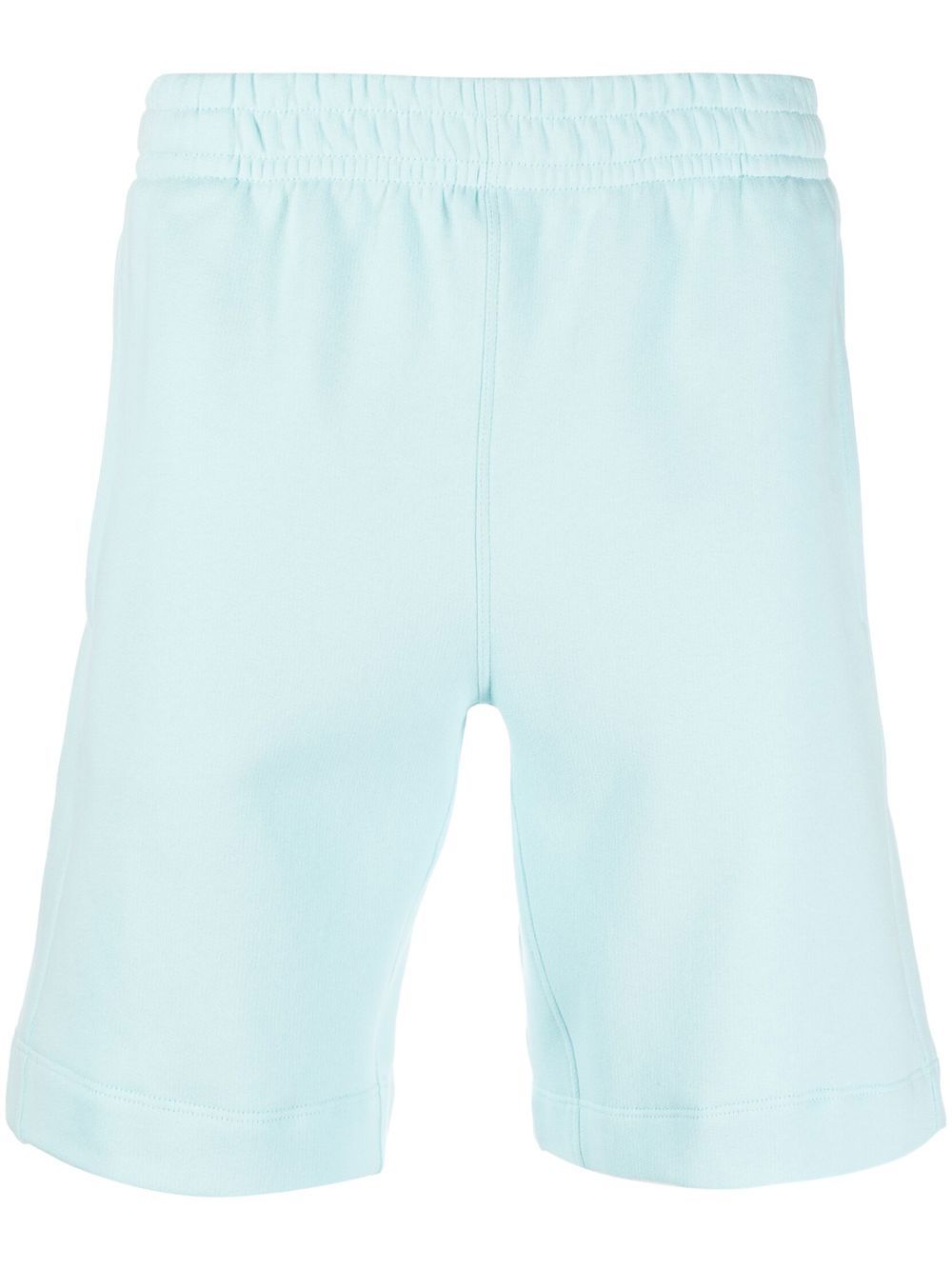 Mid-rise organic-cotton track shorts - Blue