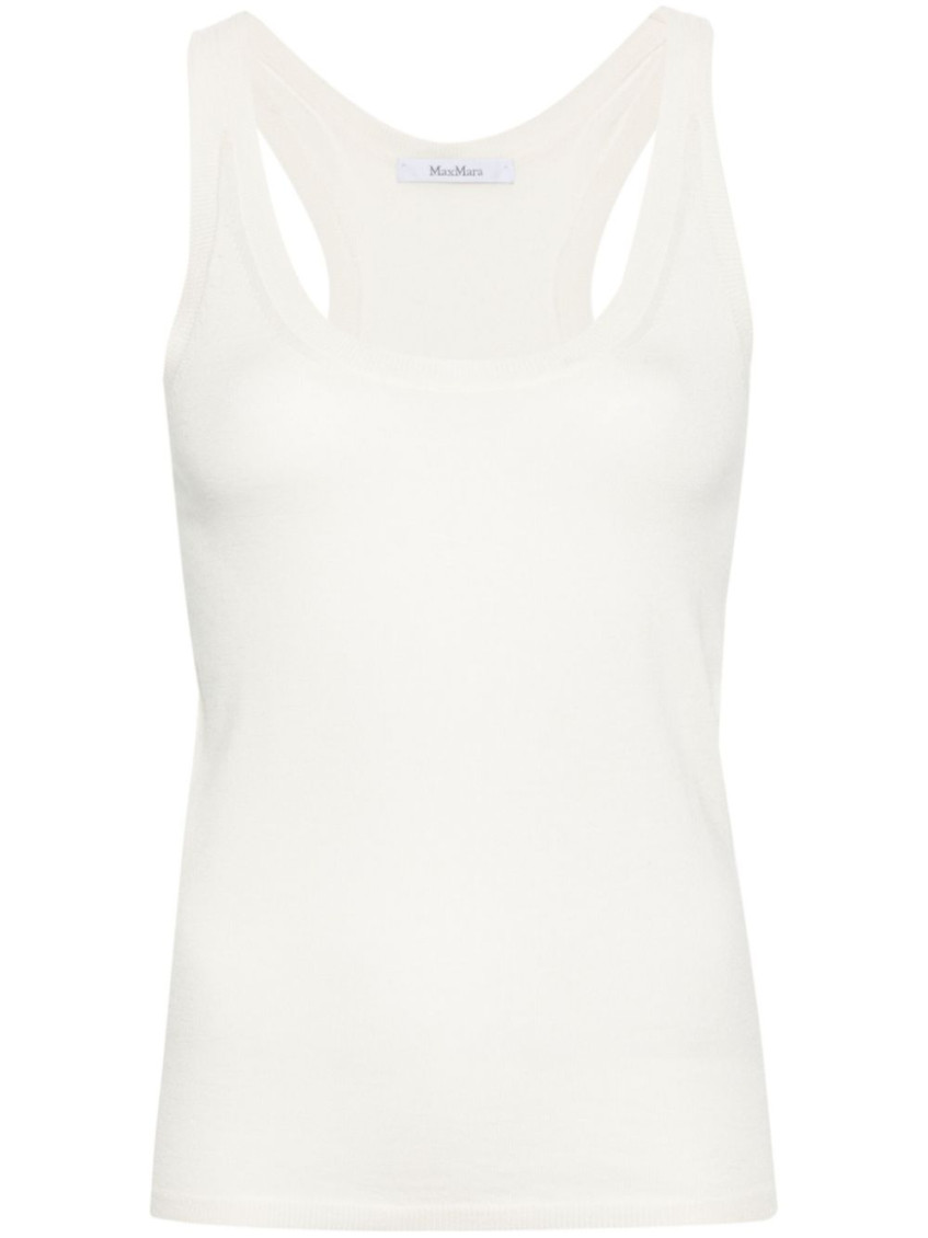 Straight Hem Sleeveless Top