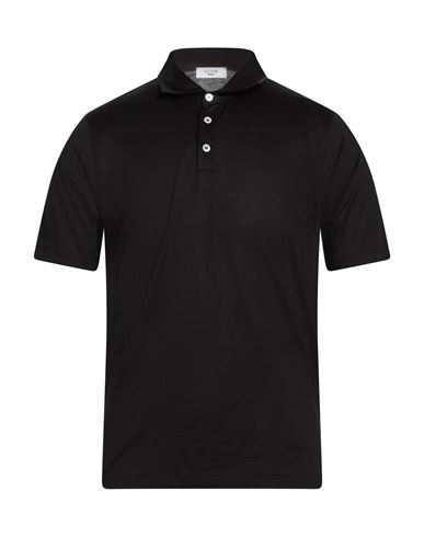 Man Polo shirt Black Size 36 Mako Cotton