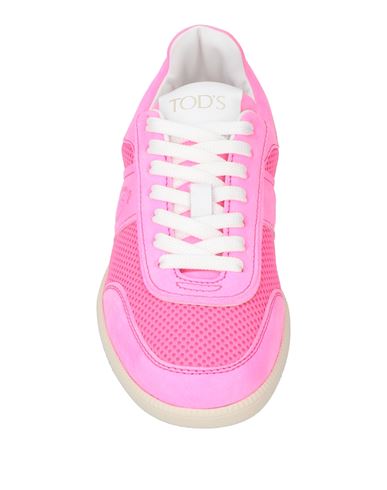 Tod's Woman Sneakers Pink Size 11 Leather, Textile fibers