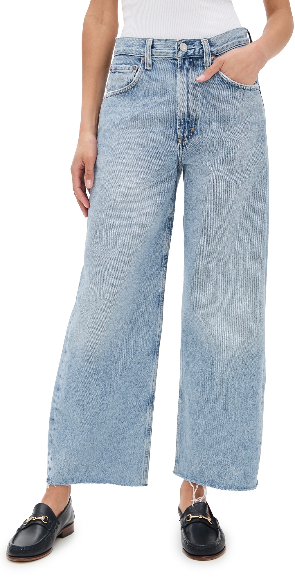 AGOLDE Low Curve Fray Jeans Force