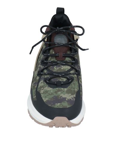 Tod's No_code Man Sneakers Military green Size 6.5 Leather, Textile fibers