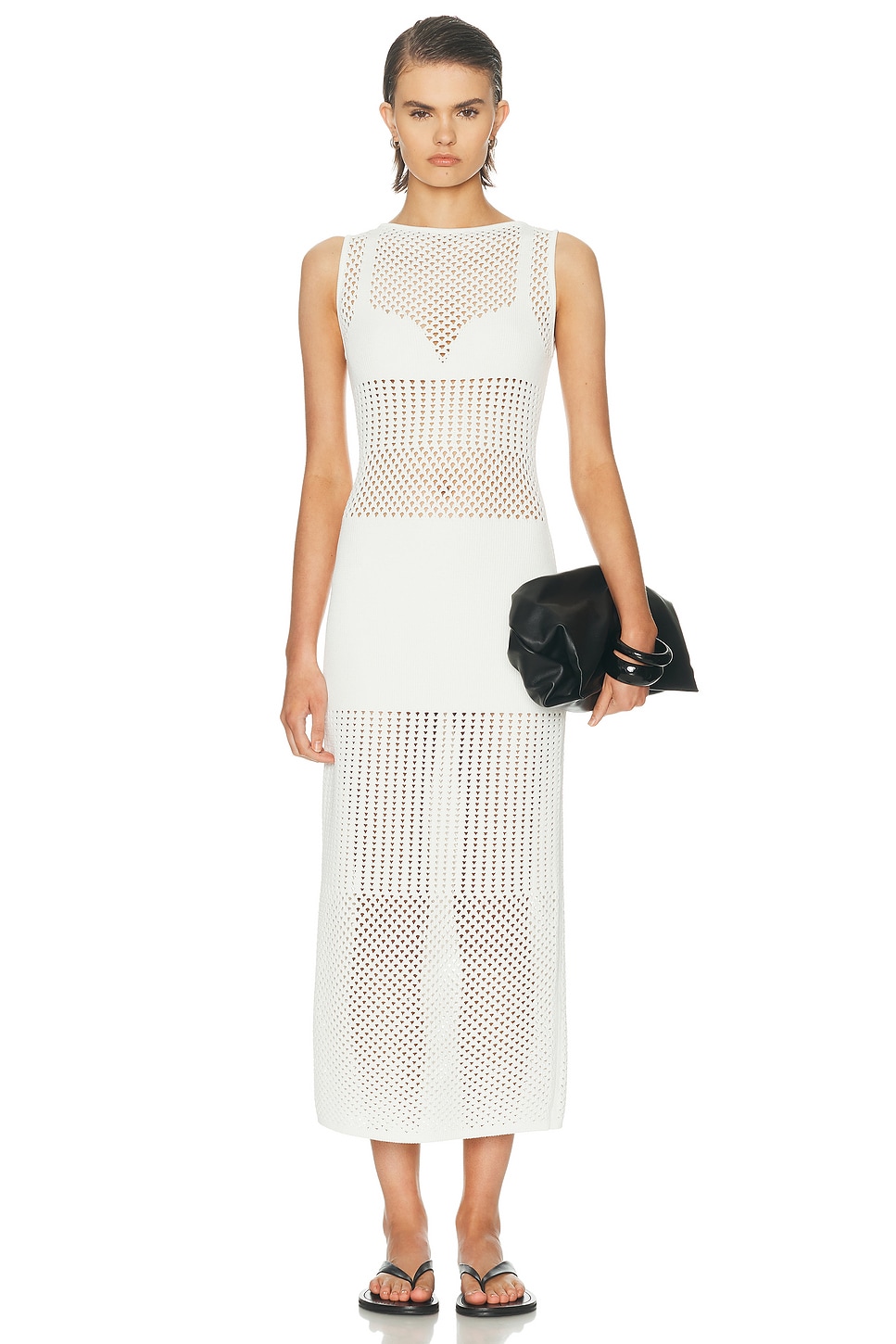 Sportmax Festa Dress in White - White. S also in XS
