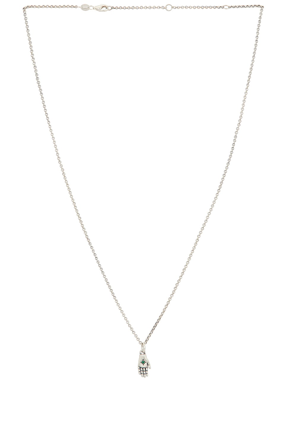 Serge de Nimes Oracle Necklace in Silver - Metallic Silver. a