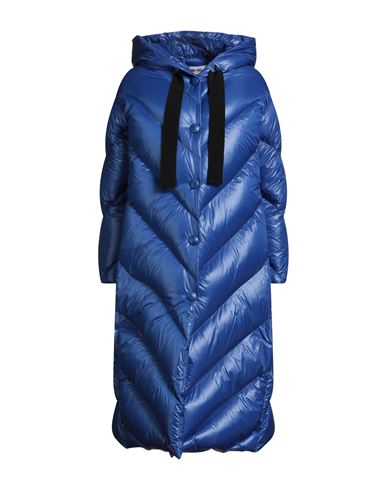 Woman Puffer Bright blue Size 2 Polyester