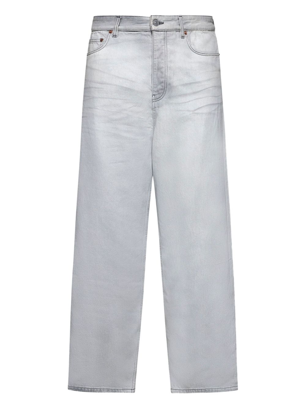 Logo-patch jeans - White
