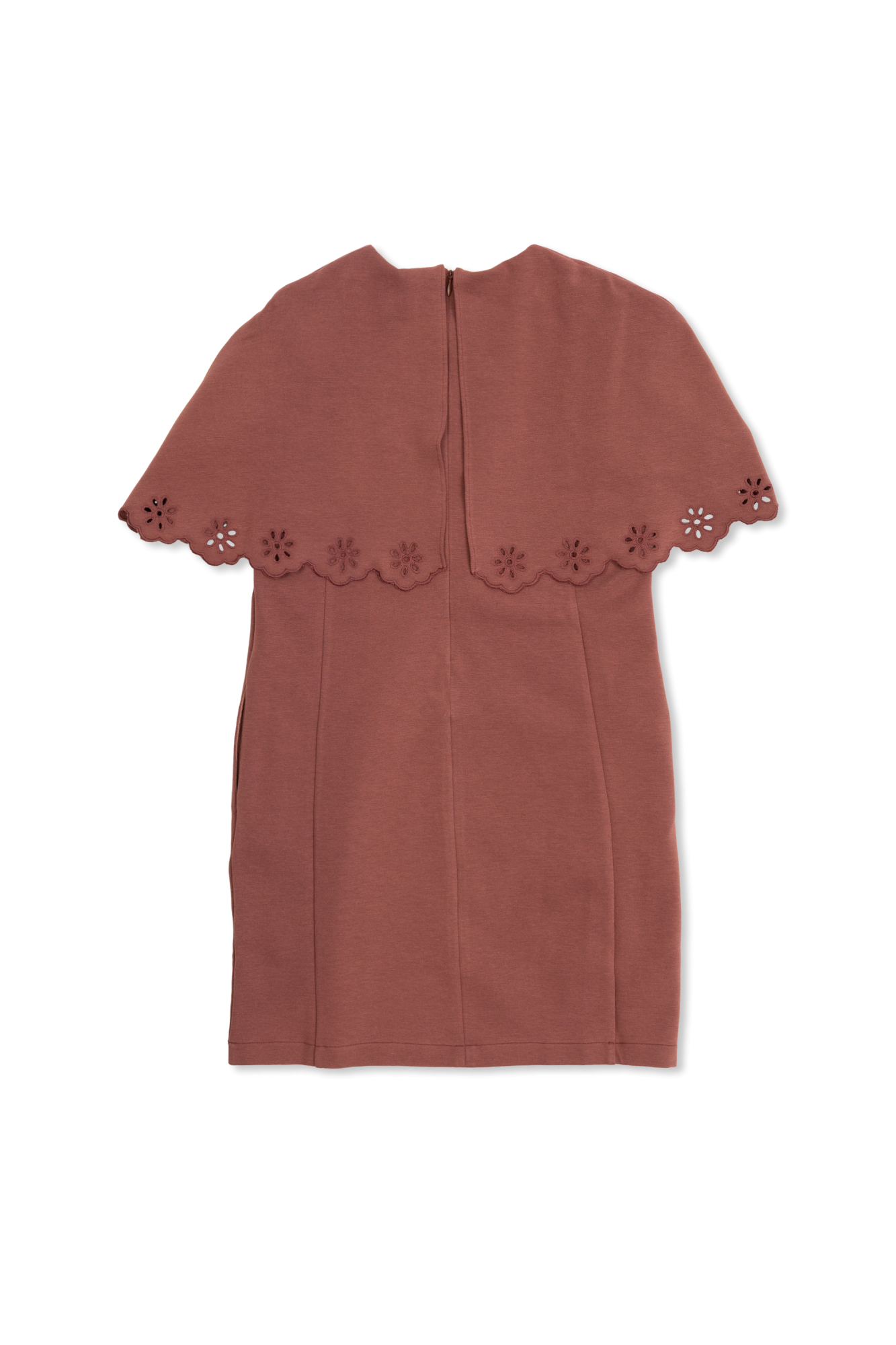 Dress With An Openwork Collar, Unisex, Pink