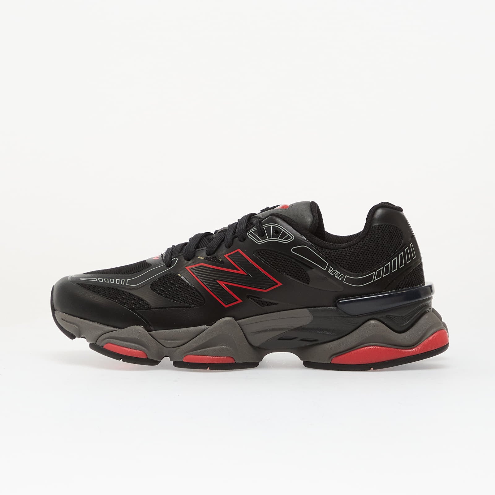 Sneakers New Balance 9060 Black/ Fire Cracker