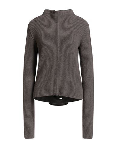 Woman Turtleneck Taupe Size M Cashmere, Wool