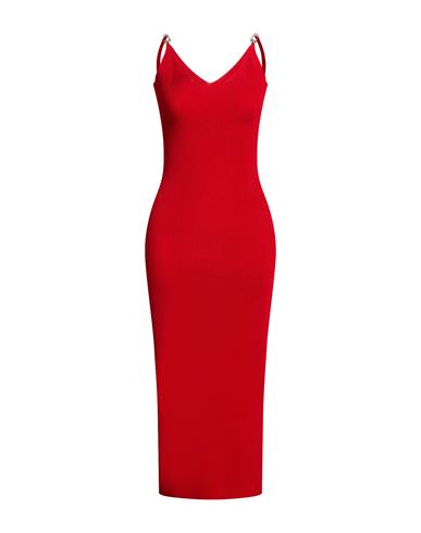 Woman Midi dress Red Size 6 Viscose, Polyester