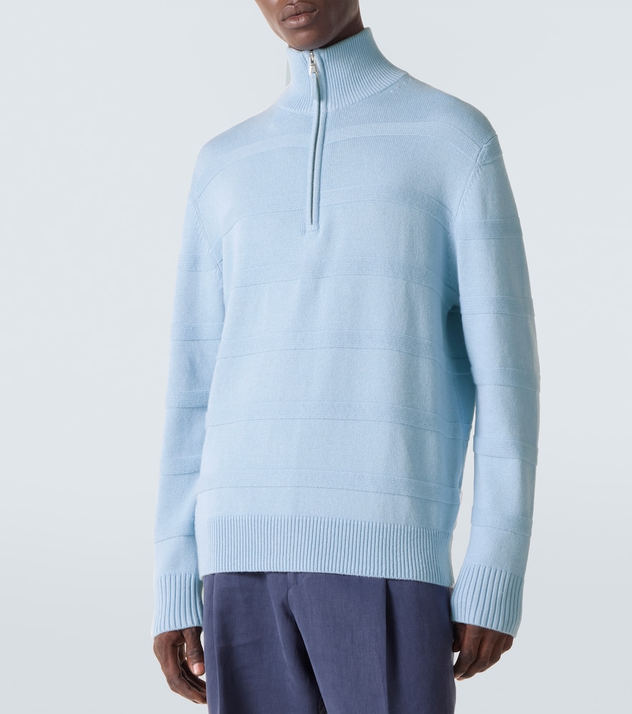 Cotton and cashmere turtleneck sweater