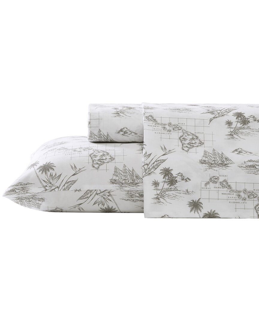 Vintage Map Percale Sheet Set