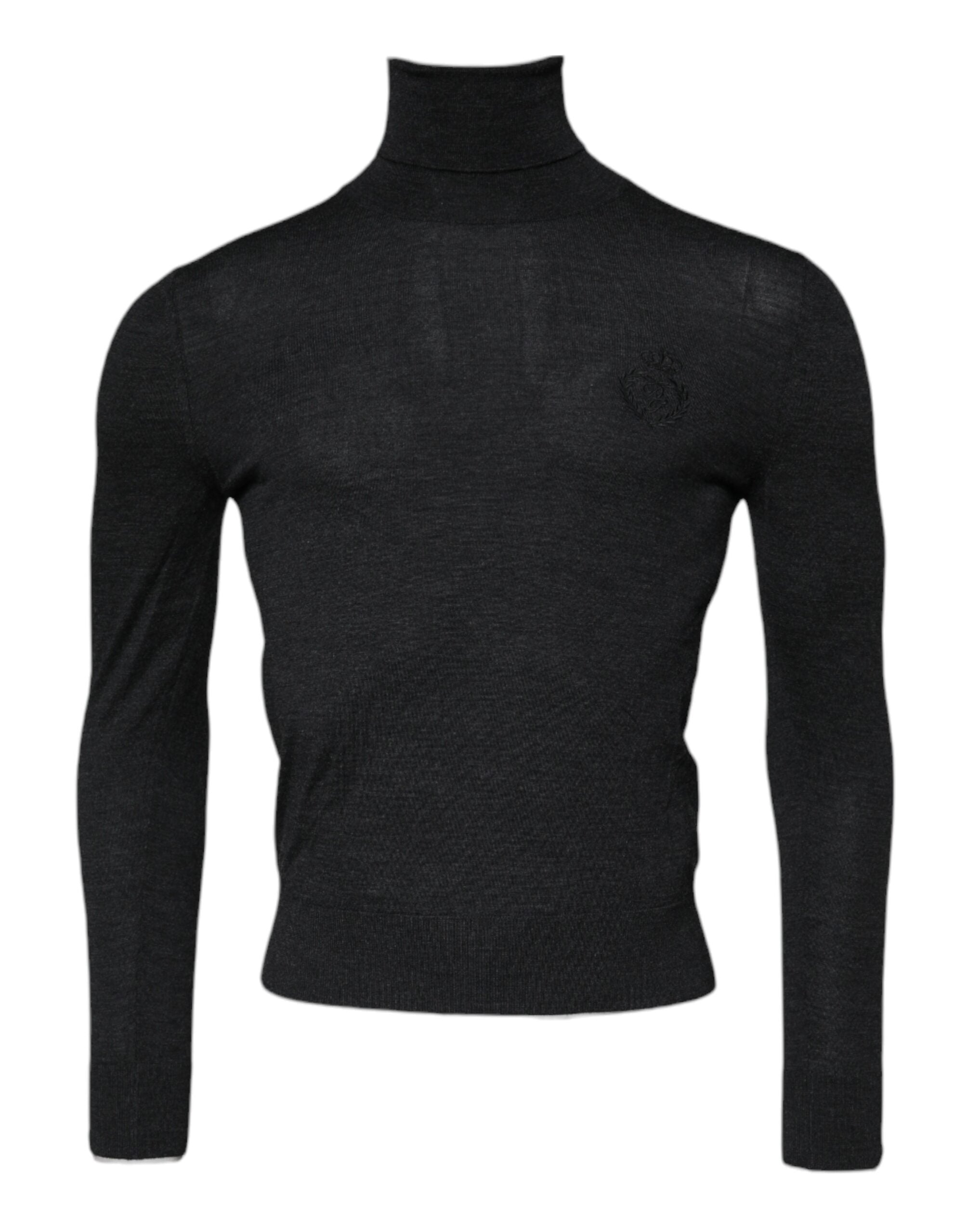 Wool Turtleneck Sweater — Black
