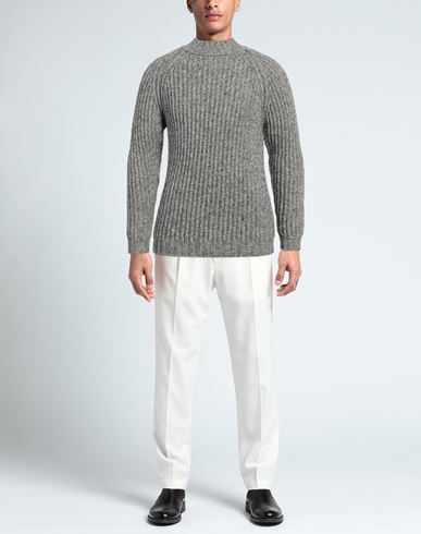 Man Turtleneck Grey Size L Virgin Wool, Polyester, Polyamide, Acrylic