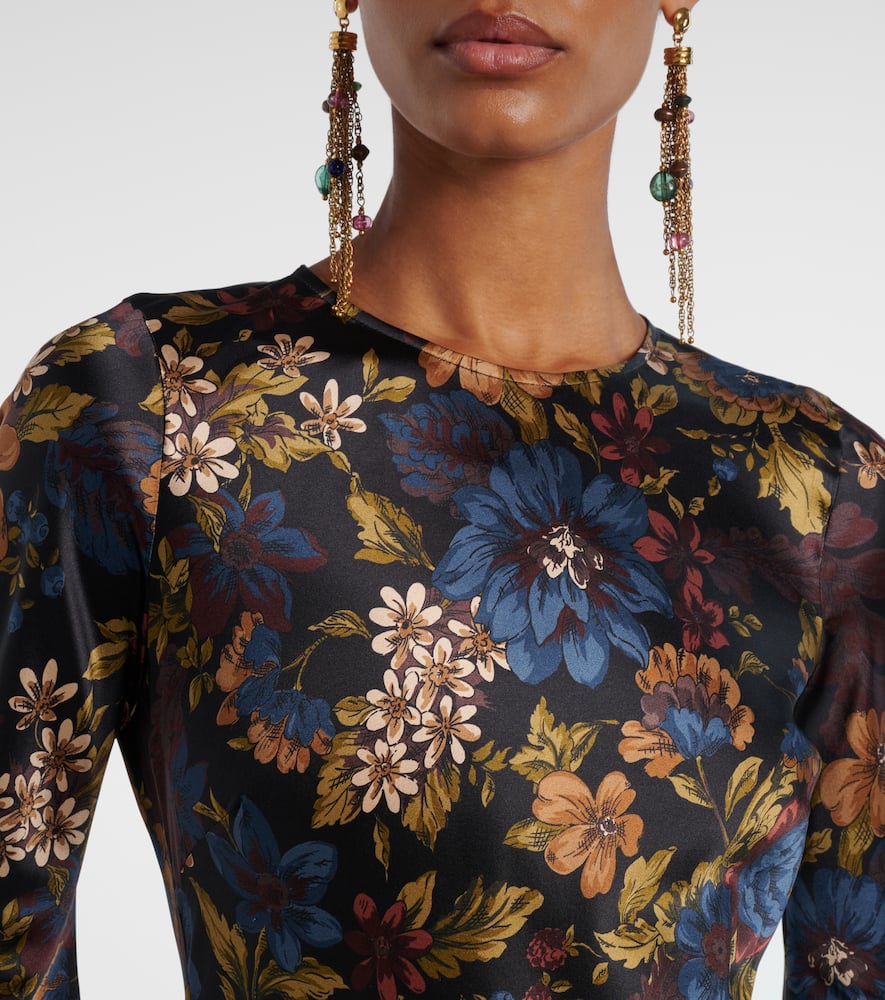 Gemma floral silk-blend maxi dress