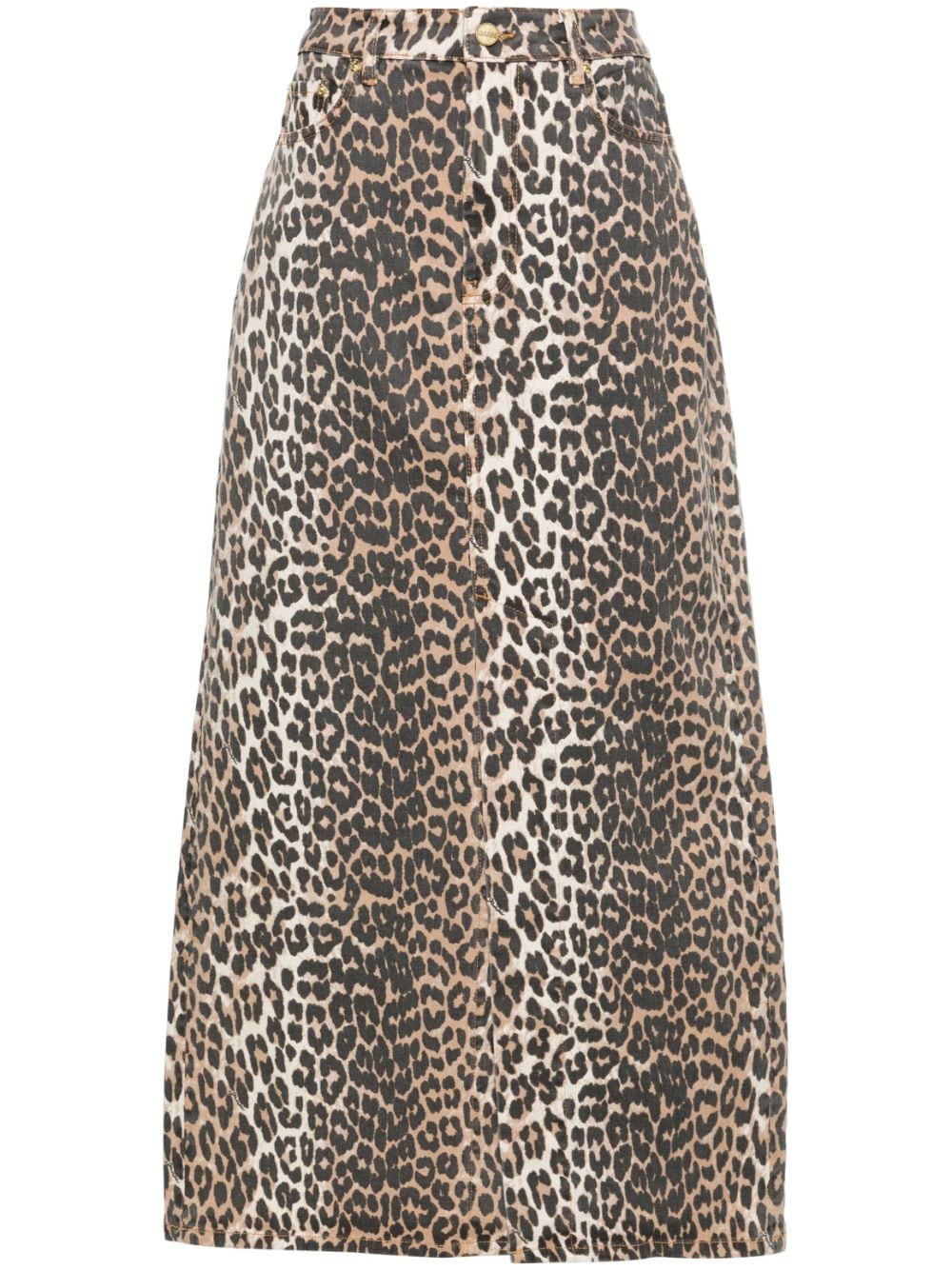 Animal Print Long Skirt